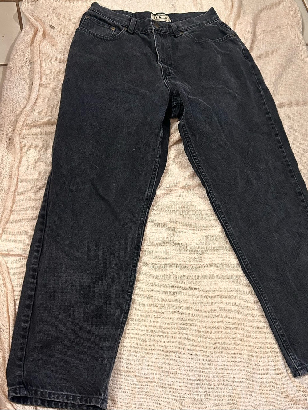 VINTAGE L.L. Bean Women’s Black Relaxed-Fit Jeans